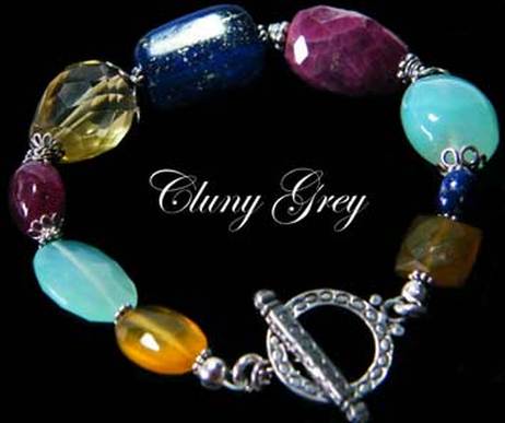 multi-gemstone bracelet