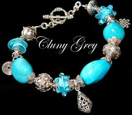 sterling silver turquoise bracelet